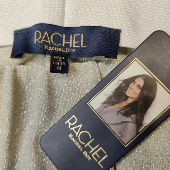 NWT Rachel Roy Grey/Silver Sparkly Pants Women Size M & L - Picture 3 of 5